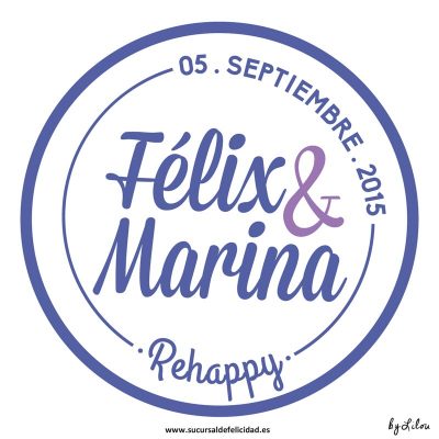 Boda Rehappy Marina & Félix - Logotipo