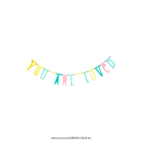 Letter Banner - Guirnalda letras Pastel 3