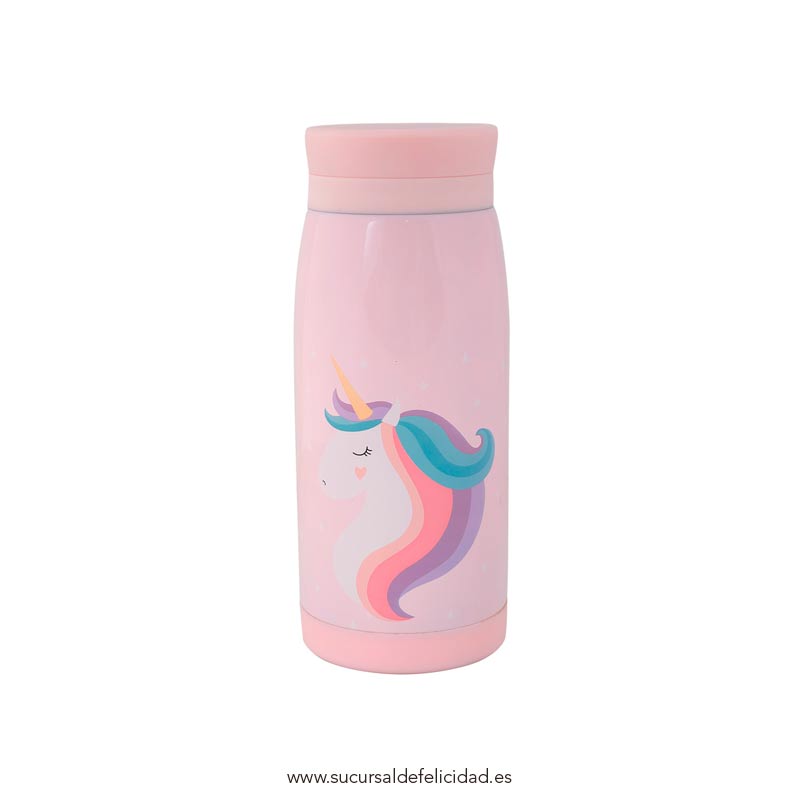 Botella Acero Inoxidable Unicornio – Lilou. Sucursal de felicidad