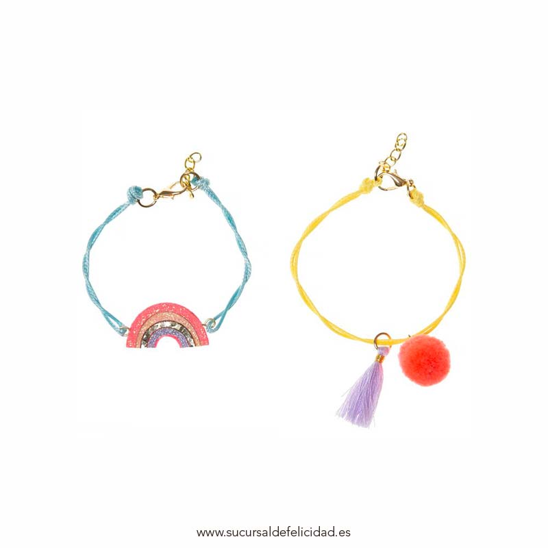 Set Pulseras Infantiles Arcoíris