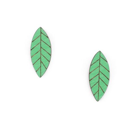 Pendientes Green Leaf